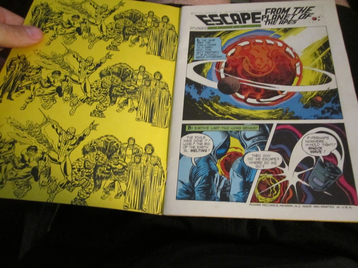 Various – Escape From The Planet Of The 1974 ESCAPE FROM THE PLANET OF THE APES COMIC BOOK & RECORD