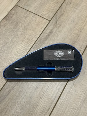 HIGH QUALITY GENUINE WATERMAN HARLEY DAVIDSON ROLLER BALL PEN - BLUE
