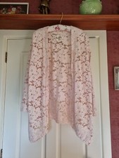 Bnwt Stunning,very Pretty Pink Post Card From Brighton Lace Jacket/top Size 1