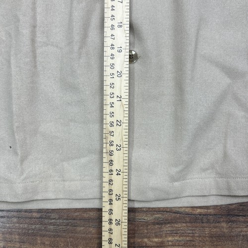 Vtg 50 60s Pendleton Virgin Wool Loop Collar Khaki Tan Button Up Board Shirt Med - Picture 22 of 24