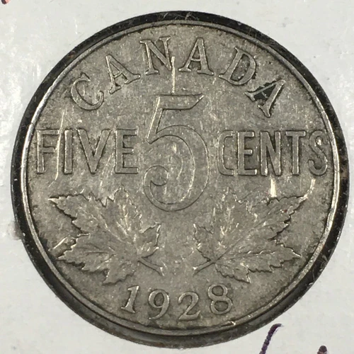 1928 Canada 5 Cents — photo from another recent sale