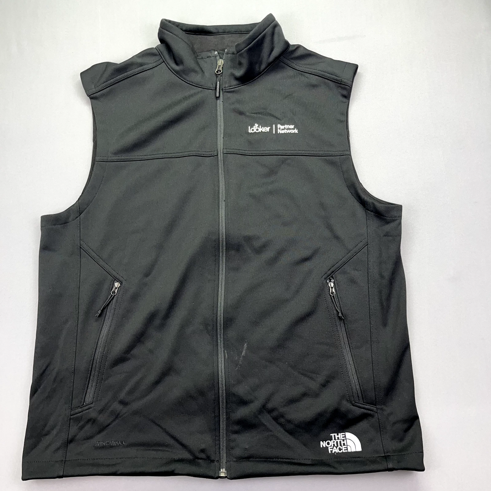 The North Face Vest Men's Size Large Black Lightweight Puffer Outdoor "Looker"