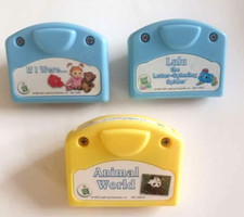 3 Leap Frog Baby Little Touch Library Game Cartridges Lot Of 3 Animal World...