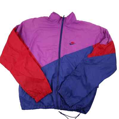 Vintage 90s Nike Mens Large Colorblock Windbreak Jacket
