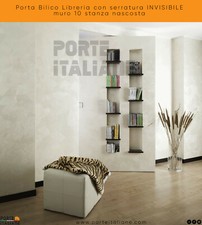 Swinging Bookcase Door with INVISIBLE lock wall 10 hidden room