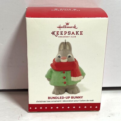 Hallmark Keepsake Ornament Bundled Up Bunny 2015 Member Exclusive