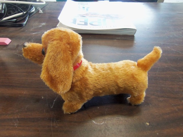 walking dachshund toy