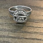 Vintage Sterling Silver Marked 950 Mahakala Ring Size 8.5 Estate