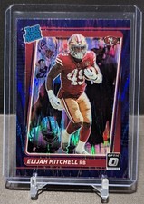 Elijah Mitchell 2021 Optic Rated Rookie Purple Shock Prizm #291 RC 49ers NFL 