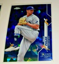 2020 Topps Chrome Sapphire Edition Emilio Pagan #22 Tampa Bay Devil Rays