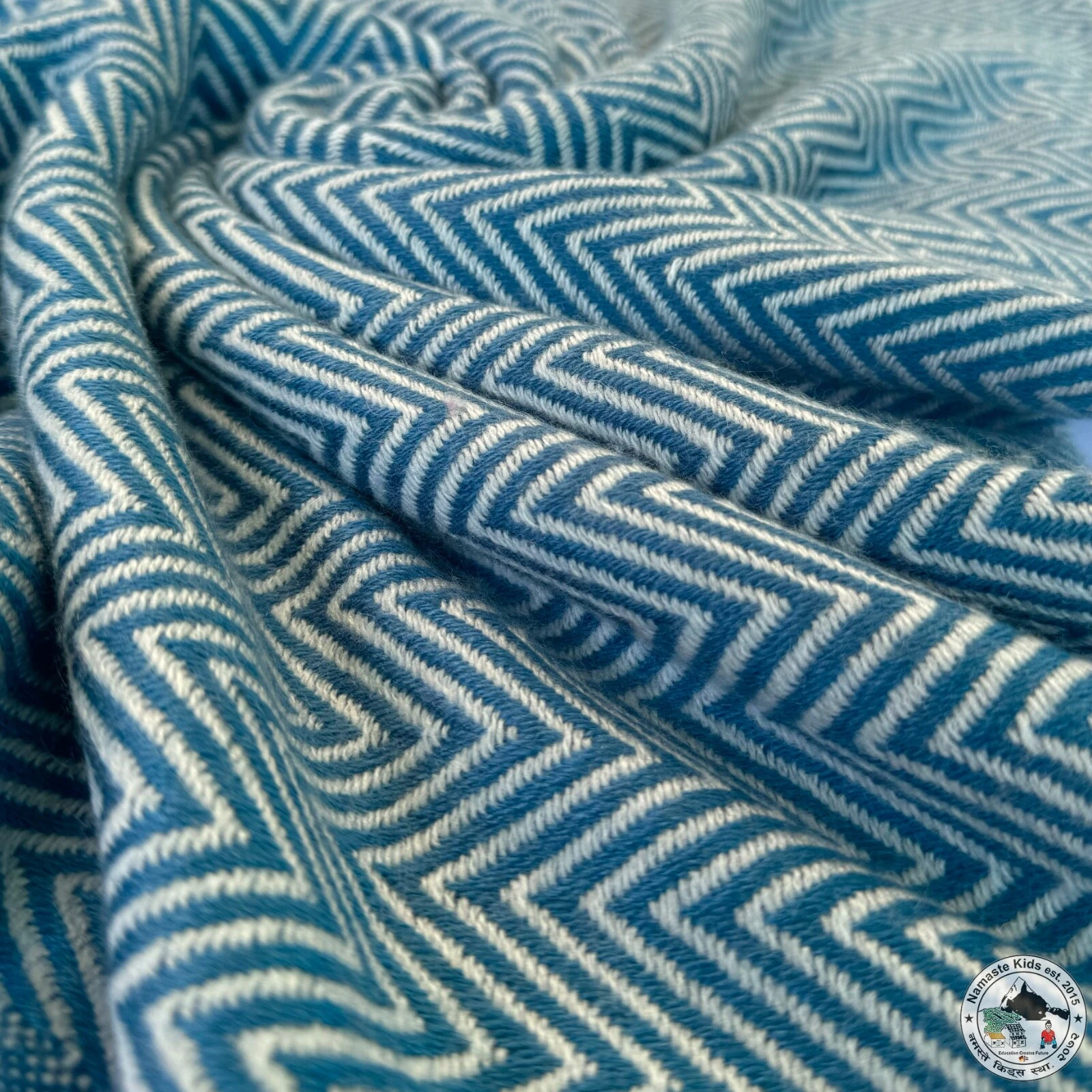 Cashmere Scarf "Salala (सलल)" Handcrafted From Nepal, Winter Scarf, Charitable