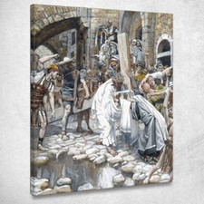 Una Santa Donna Asciuga Il Volto Di Gesù James Tissot, jts2 quadro stampato su 