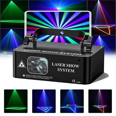 10CH RGB DMX-512 Laser Projektor Strobe Licht Bühnenbeleuchtung Party Deko licht