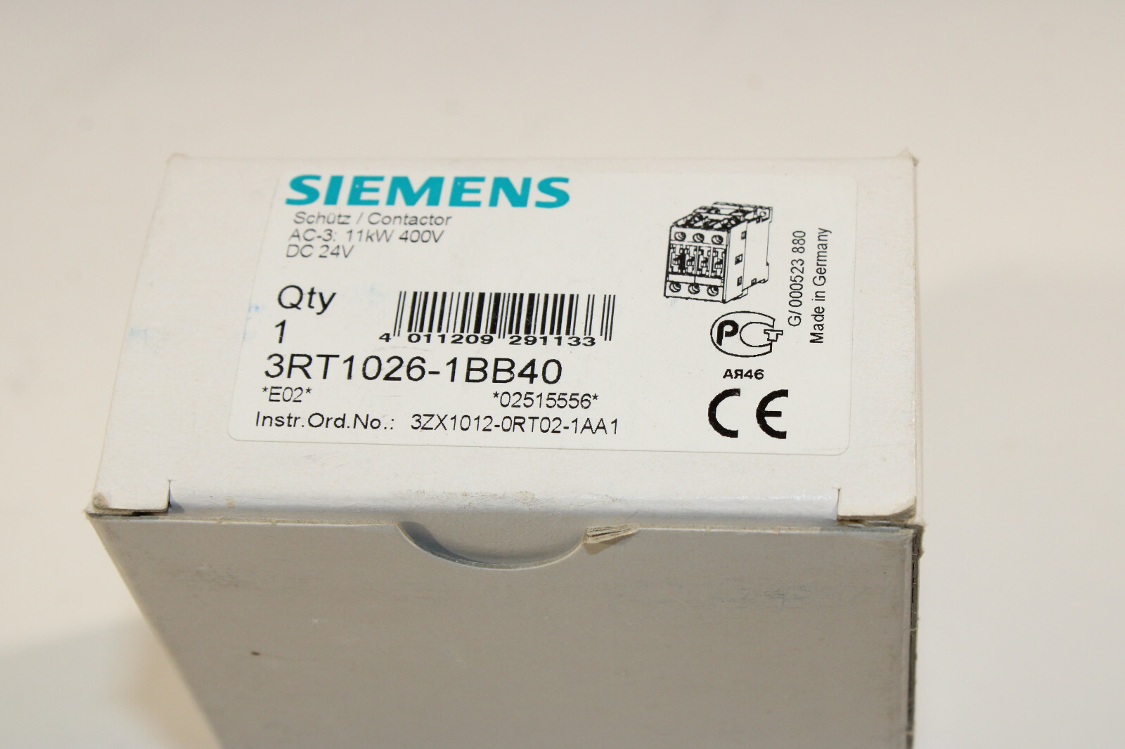 Contacteur Siemens 3RT1026-1B 4, 11kW, Bobine 24V DC - Pièce D'occasion De Qualité Industrielle