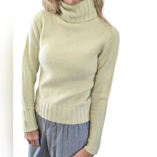Womens 100% Cashmere Turtleneck Sweater Pastel Lightweight Knit