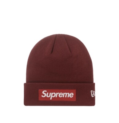 Supreme New Era Box Logo Beanie FW22 Cardinal Red Brand New 100