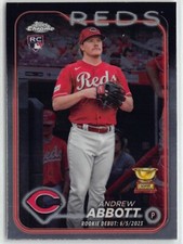 2024 Topps Chrome Update Andrew Abbott Rookie Debut Base Cincinnati Reds #USC34