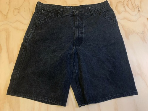 BLACK DENIM CARPENTER SHORTS EUC | eBay