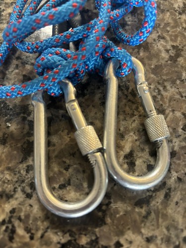 Rope Toys Spring Pole: Dog Rope Pull & Tug of War Toy with a Big Spring New - Picture 5 of 7