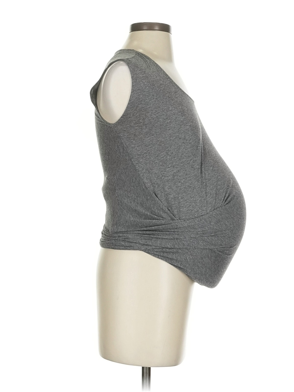Luxe Essentials for a Pea in the Pod Women Gray Sleeveless T-Shirt XS Maternity thumbnail 3