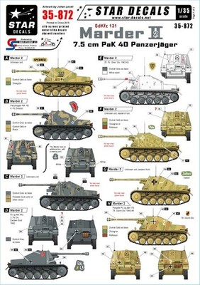 Star Decal (35872) 1:35 Panzerjager Marder-II Sd.Kfz.132 Eastern Front