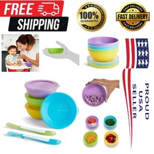 Love-a-Bowls 10-Piece Baby Feeding Set - BPA-Free  Leak-Resistant Multicolor