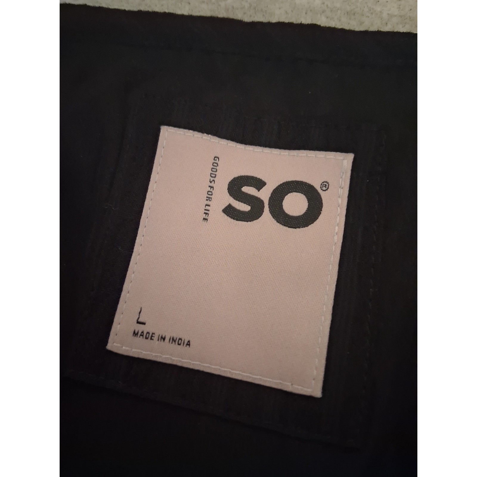 SO Dress Size Large Basic Black Wrap Mini Dress W… - image 7