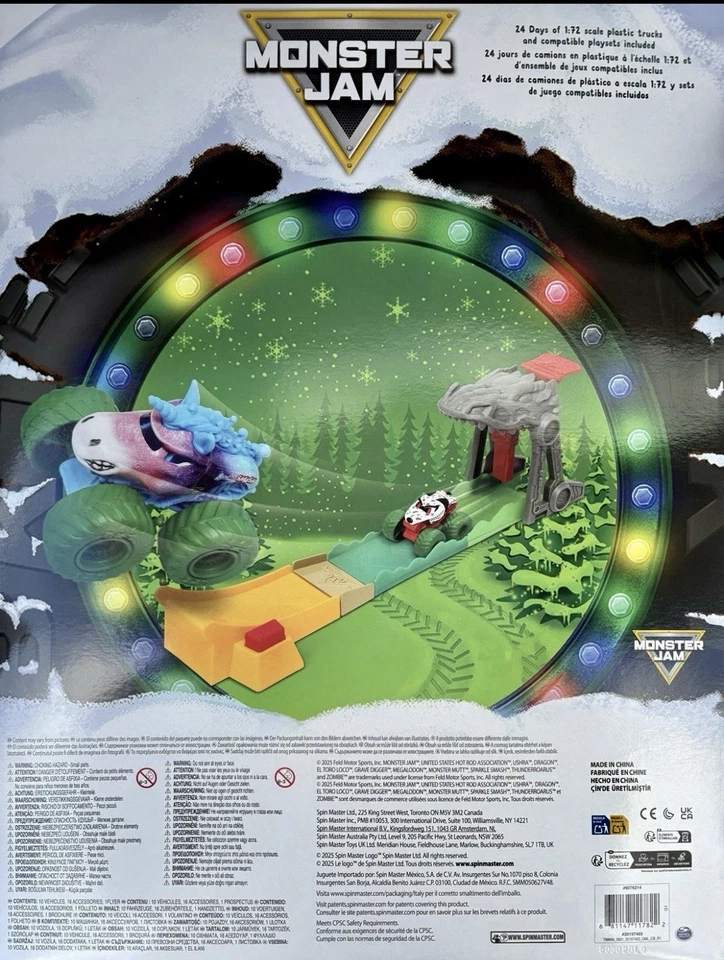 НОВЫЙ адвент-календарь Monster Jam 2025 — рождественский праздник, ограниченный выпуск - Изображение 4 из 4