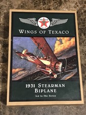 Ertl Wings of Texaco 1931 Stearman Biplane Diecast 3rd in Series 1995