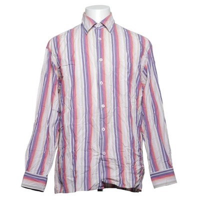 Bugatchi, Hemd, Größe: L, Beige/Lila/Rot, Baumwolle, Streifen, Herren #TPu