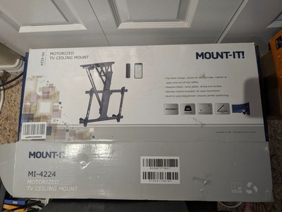 Mount-It! MI-4224 Motorized Ceiling TV Mount for 32 to 70 Inch TVs