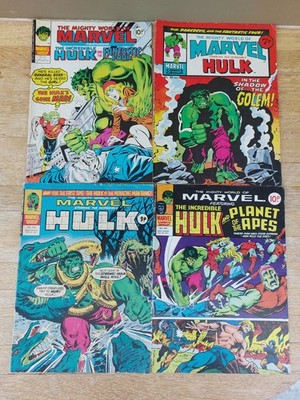 COMIC - The Mighty World Of Marvel - Incredible Hulk UK - LOT OF 4 - #99 etc