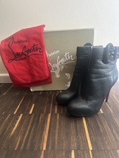 Christian Louboutin Stiefeletten Leder Schwar...