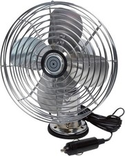 RoadPro RP-1179 Car Fan, Heavy Duty, 12V, Metal, 7.5" 7.5", Metal