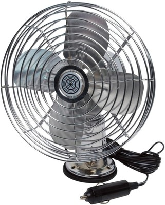 RoadPro RP-1179 Car Fan, Heavy Duty, 12V, Metal, 7.5'' 7.5'', Metal 