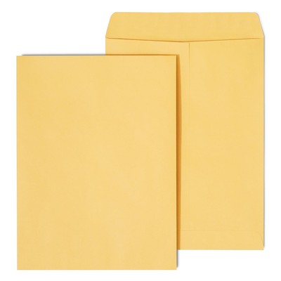 Staples Gummed Catalog Envelopes 9''L x 12''H Brown 500/Carton ST486940-CCVS
