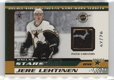 2001-02 Pacific Vanguard 47/76 Jere Lehtinen Jyrki Lumme #22 Patch k4s
