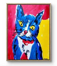 Aleph Original Art Mr Butler 14x11 Contemporary Expressionist Painting