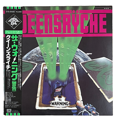 QUEENSRYCHE - THE WARNING -  EYS-91086 JAPAN VINYL LP OBI,INSERT