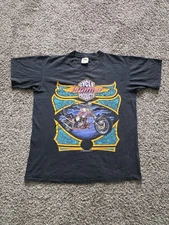 Vintage 90s Jammers Cycle Bikers Dream Oklahoma City T-Shirt L Harley Motorcycle