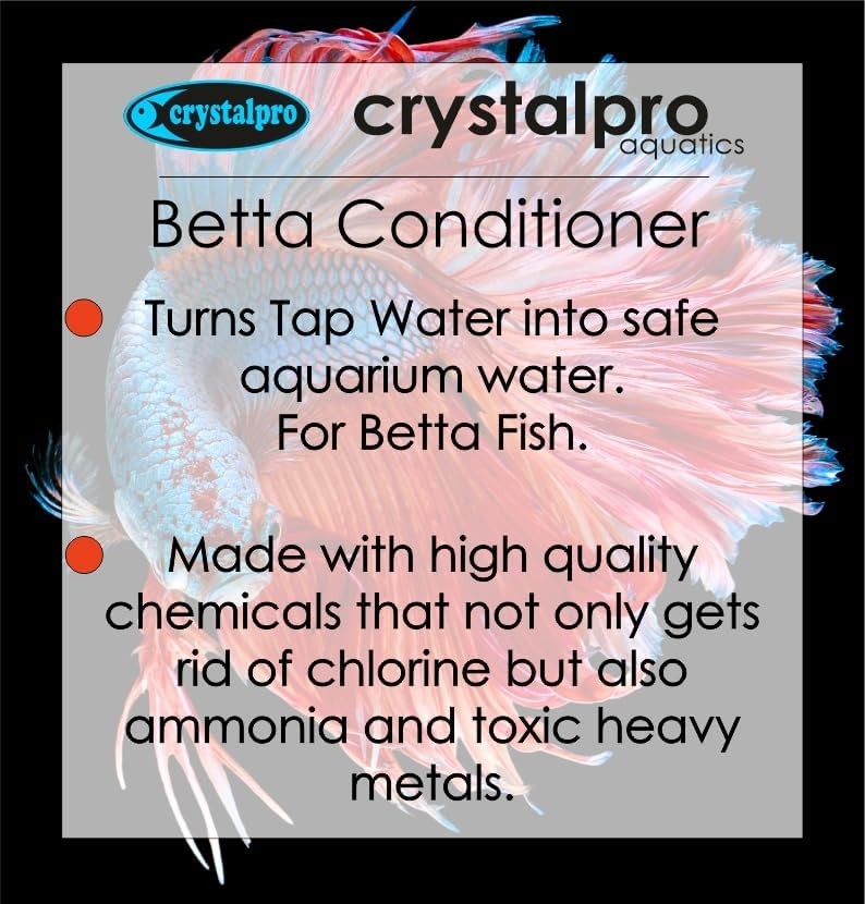 Betta Water Conditioner Treats 660 Gallons - Neutralizes Chlorine 4.2 Oz