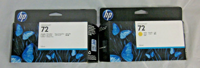 HP Design Jet 72 Photo Black/Yellow C9370A/C9373A Ink Cartridges EXPIRED NEW