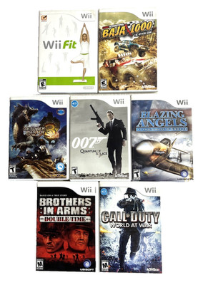 Lot of 7 Nintendo Wii Games E/T/M Rated CIB See Description for Titles Tested