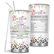 MoYueno Bestie Gifts for Women, 20 Oz Bestfriend Tumblers 20 Ounces,