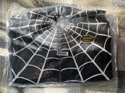 Supreme Vanson Leathers Spider-Man Zip Up Hooded Black  XXL NEW