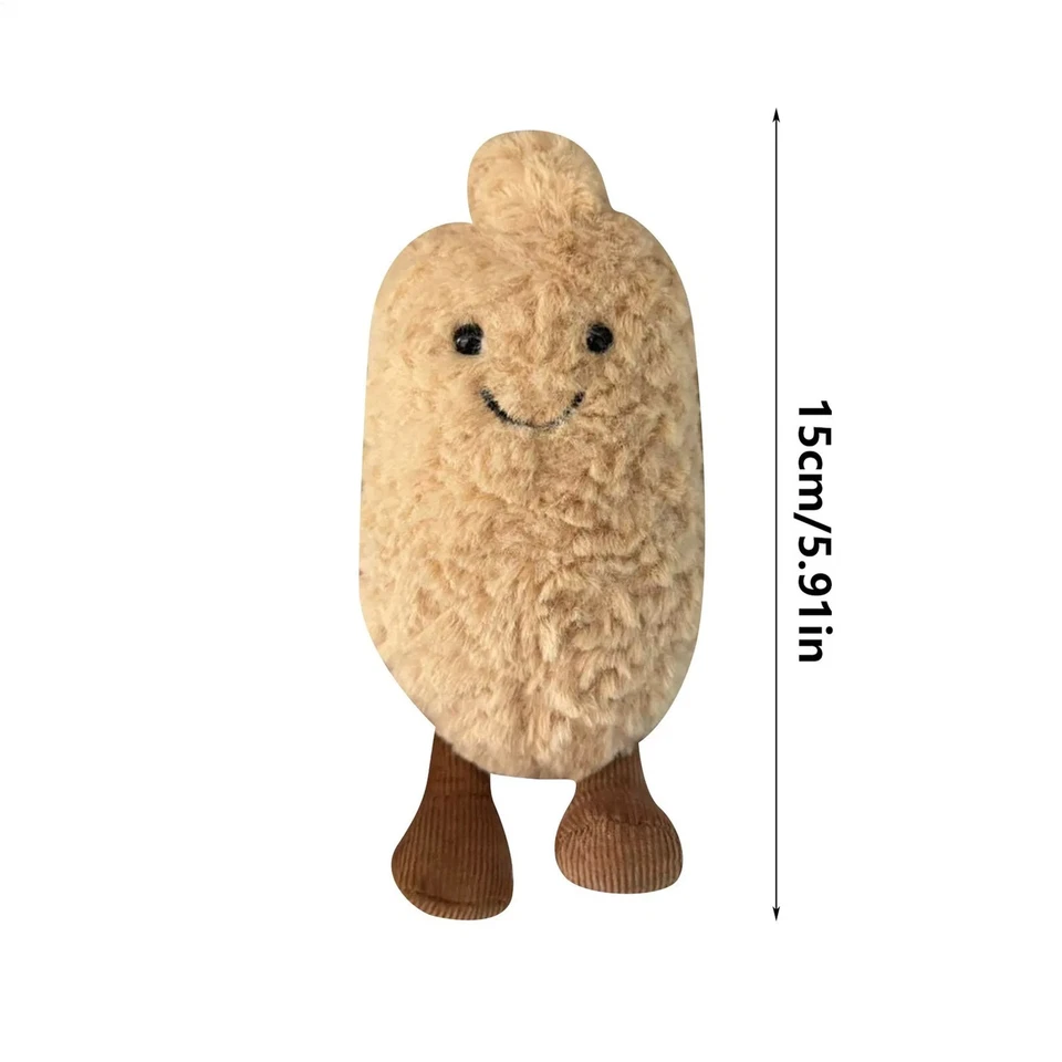 Je**lly Cat 15 cm kleine Erdnuss-Plüschpuppe, Dekoration, Anhänger, niedliches - Bild 3 von 4