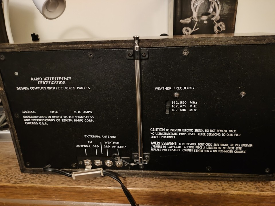 Zenith R425 Zenith R425 FM/AM WB Weather Storm Alert Table Radio Tested Beautiful ...