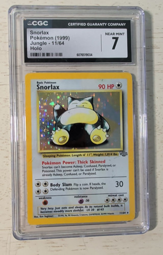 Snorlax (Unlimited) graded CGC 7 for sale on eBay