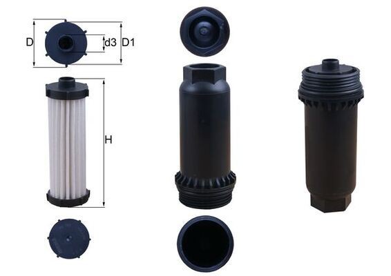 Hydraulikfilter, Automatikgetriebe HX 151KIT Mahle FüR Renault Ford Volvo-image