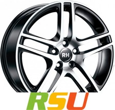 RH Alurad BE Twin schwarz voll poliert 7.5x16" ET35 LK5 112 ML 72.6 Alufelgen... RH Alurad BE Twin schwarz voll poliert 7.5x16" ET35 LK5 112 ML 72.6 Alufelgen...